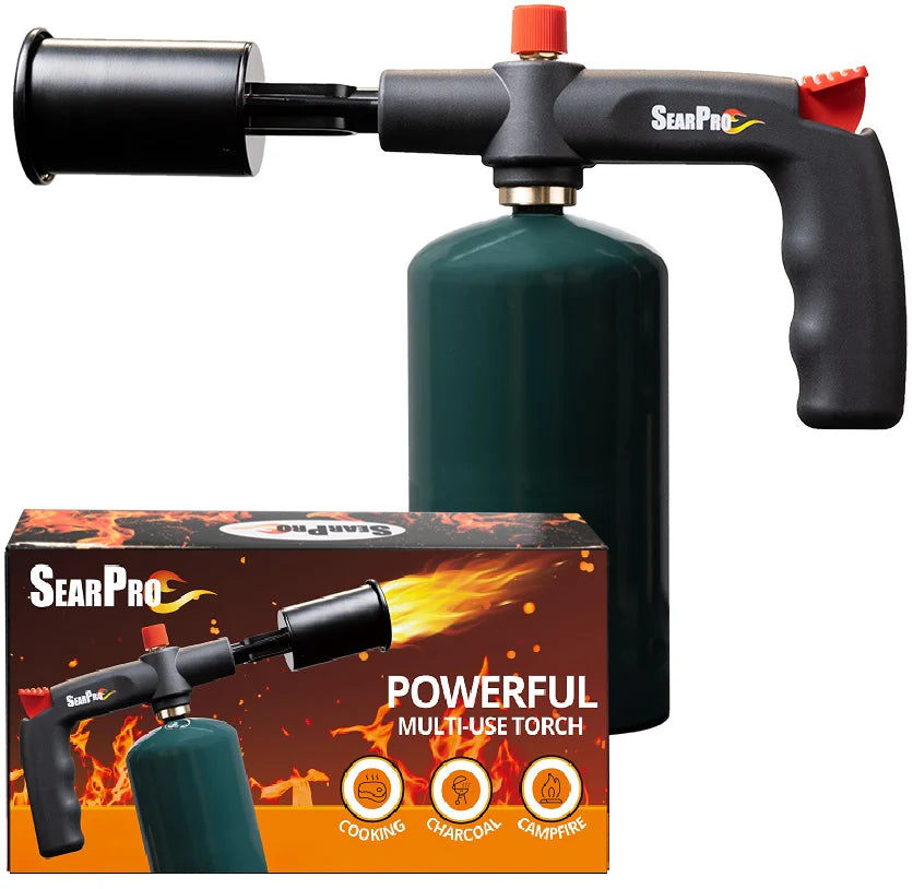 SearPro torch with packaging on a white background
