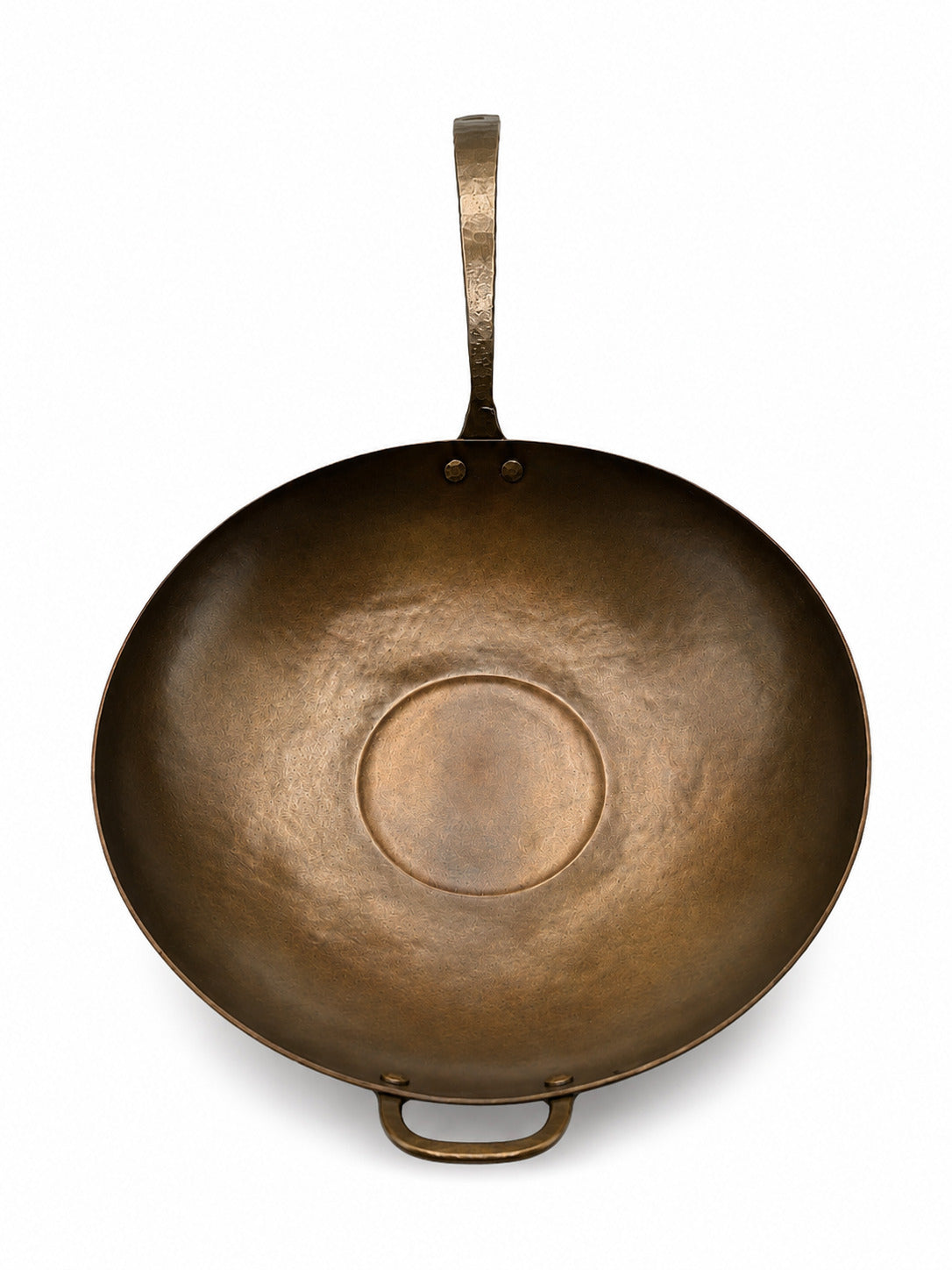 Smithey Ironware Carbon Steel Wok on a white background