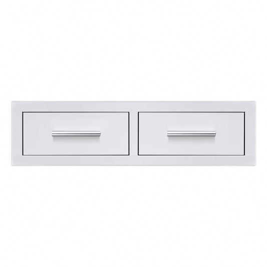 Summerset 32 Inch Double Horizontal Drawer on a white background