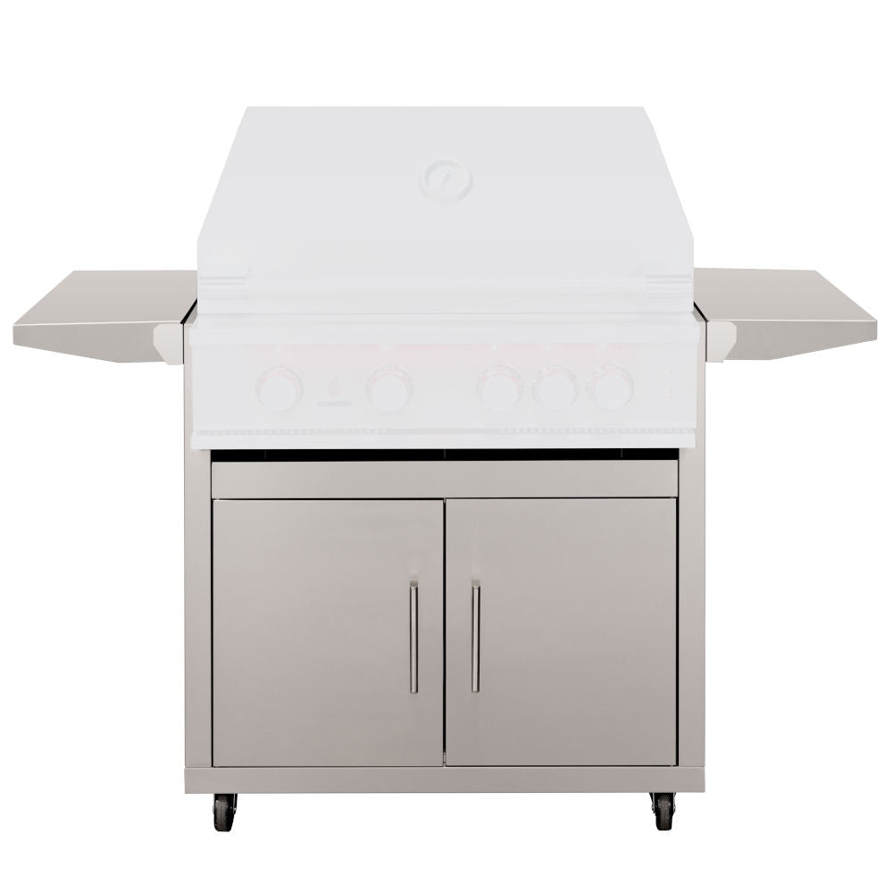 TrueFlame Stainless Steel Double Door Deluxe Cart for 32-Inch Gas Grills