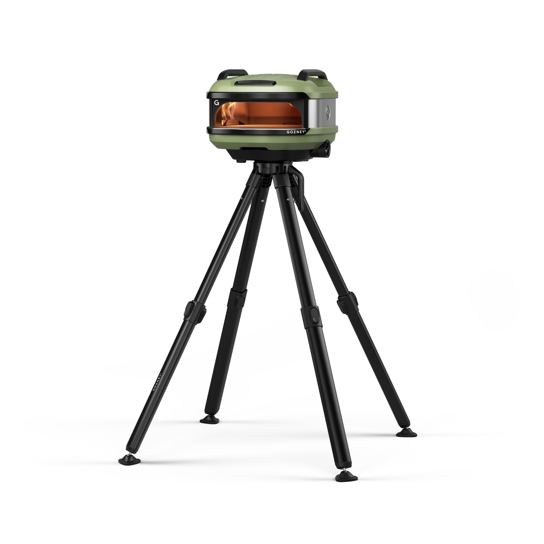 Gozney Tread Venture Stand with pizza oven on a white background