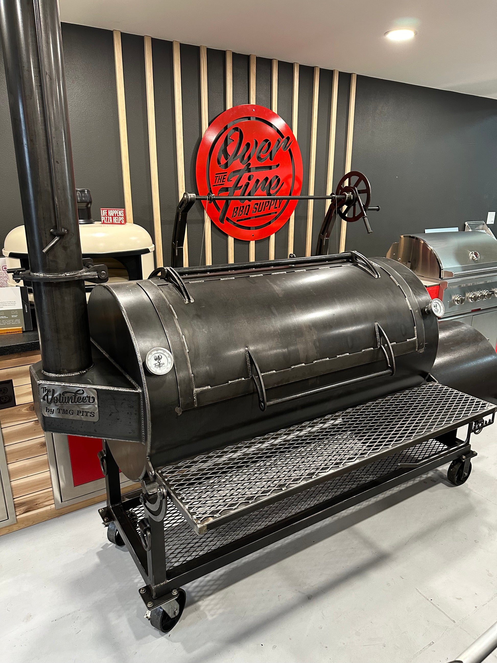 Meat Custom Built Smokers TMG Pits Volunteer Offset Smoker – Over