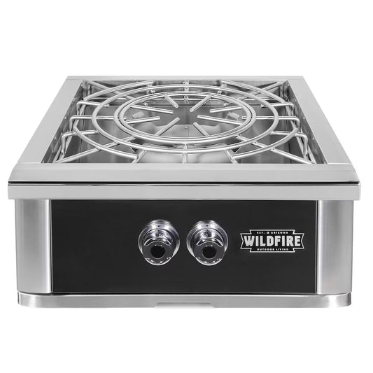 Wildfire Ranch Pro 24-in Black 304 SS Power Burner