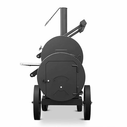 Yoder Smokers Kingman Offset with Casters on a white background