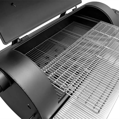 Yoder Smokers Kingman Offset with Casters on a white background