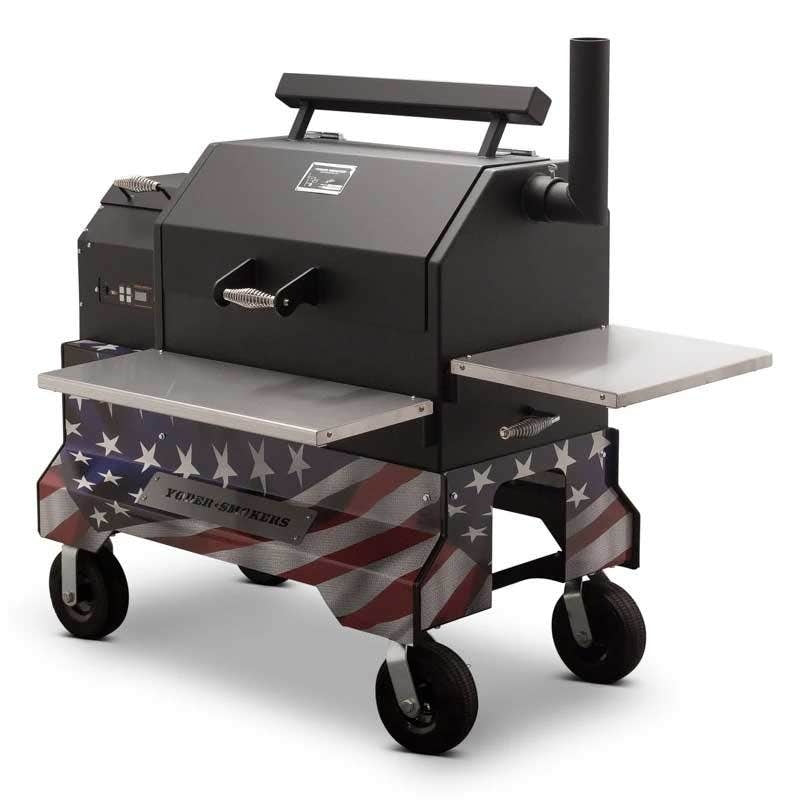 Yoder 640 Comp Cart Flag Wrap on white background
