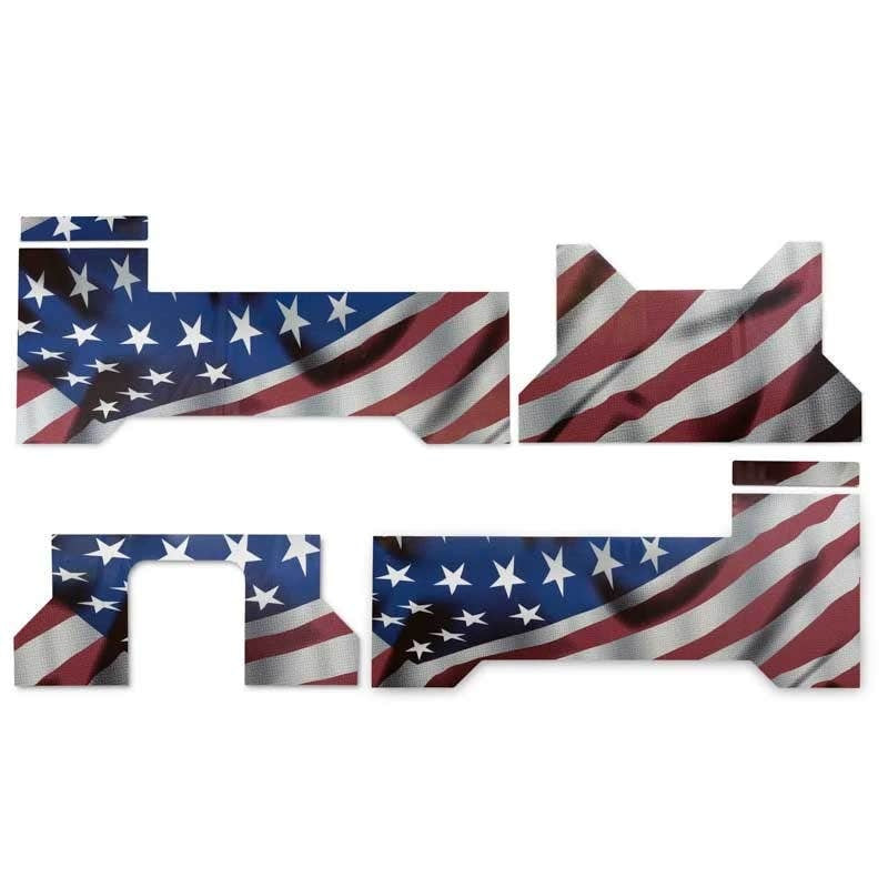 Yoder 640 Comp Cart Flag Wrap on a white background