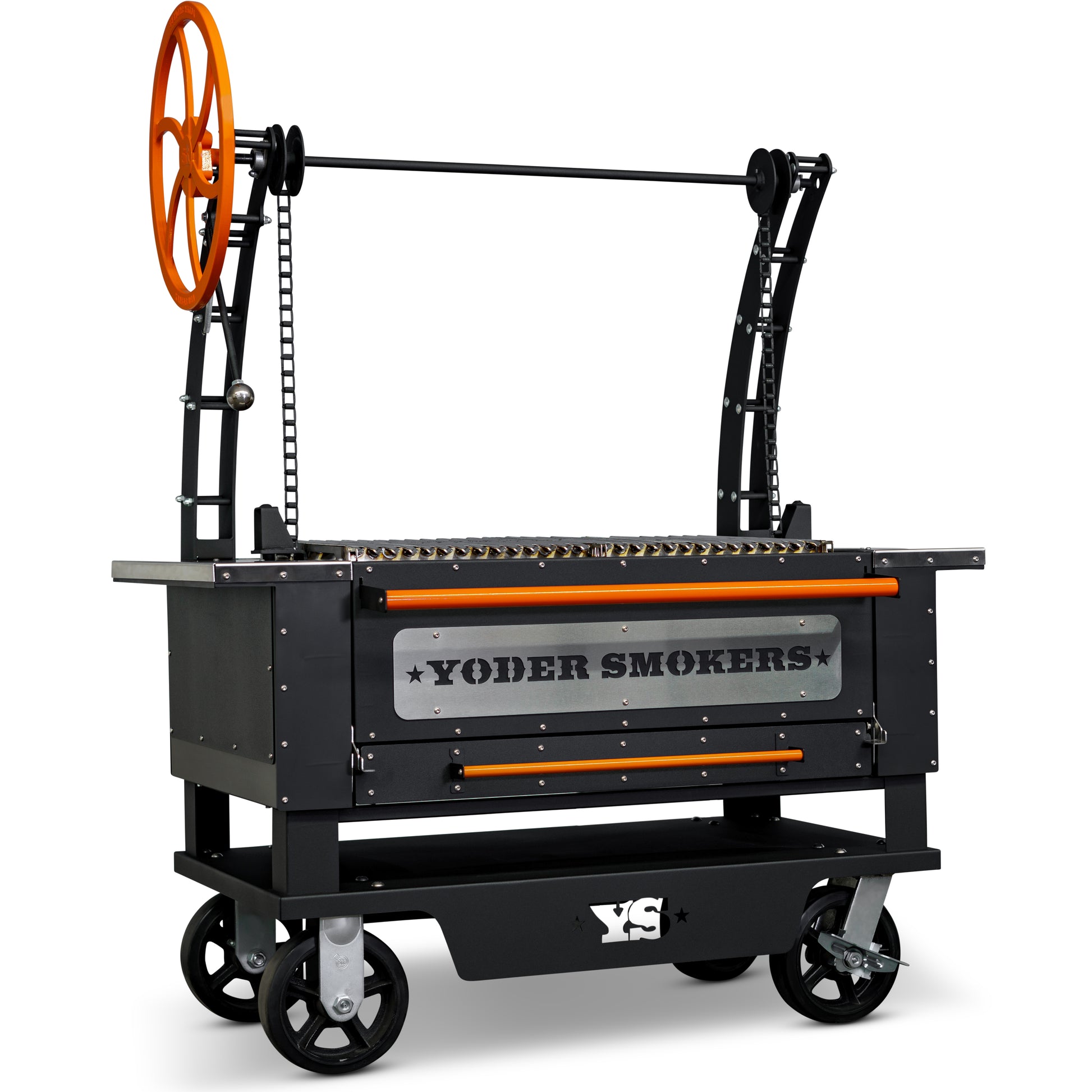 Yoder Smokers barbecue smoker on a white background