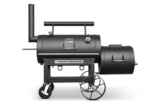 Yoder Smokers Loaded Wichita Offset Smoker on a white background