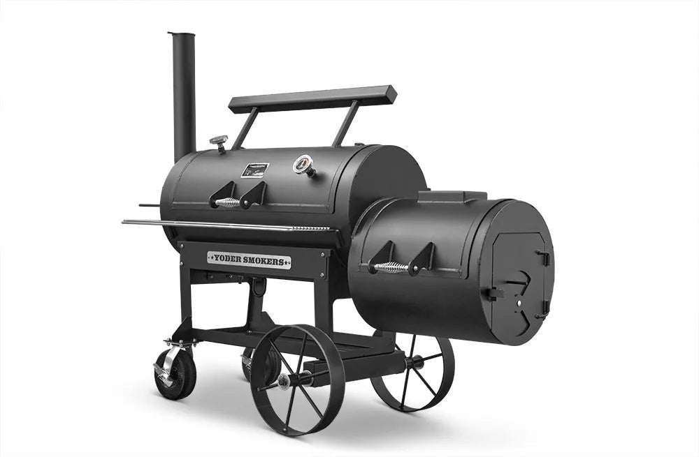 Yoder Smokers Loaded Wichita Offset Smoker on a white background