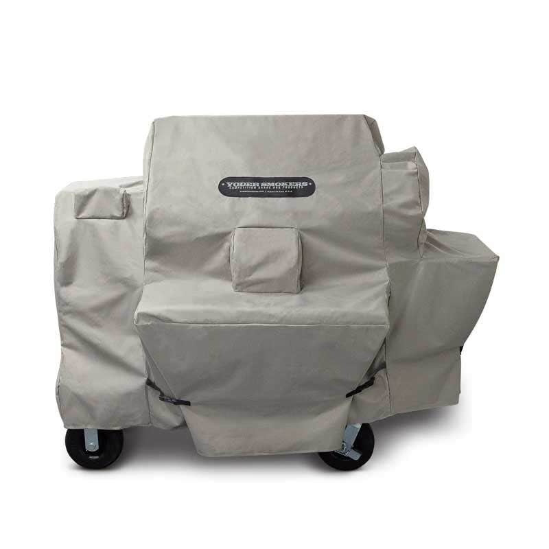 Yoder Smokers YS640 Competition Cart Grill Cover on a white background