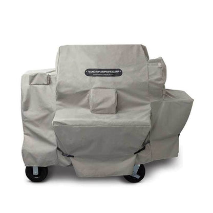 Yoder Smokers YS640 Competition Cart Grill Cover on a white background