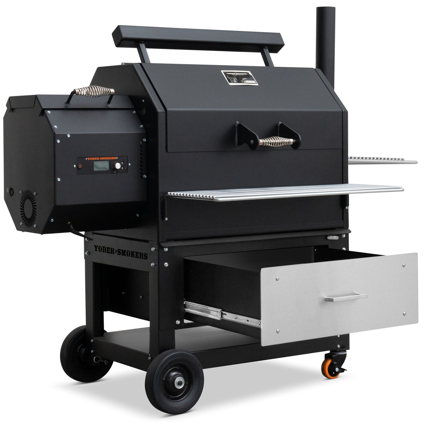 Yoder Smokers Storage Drawer System on a white background