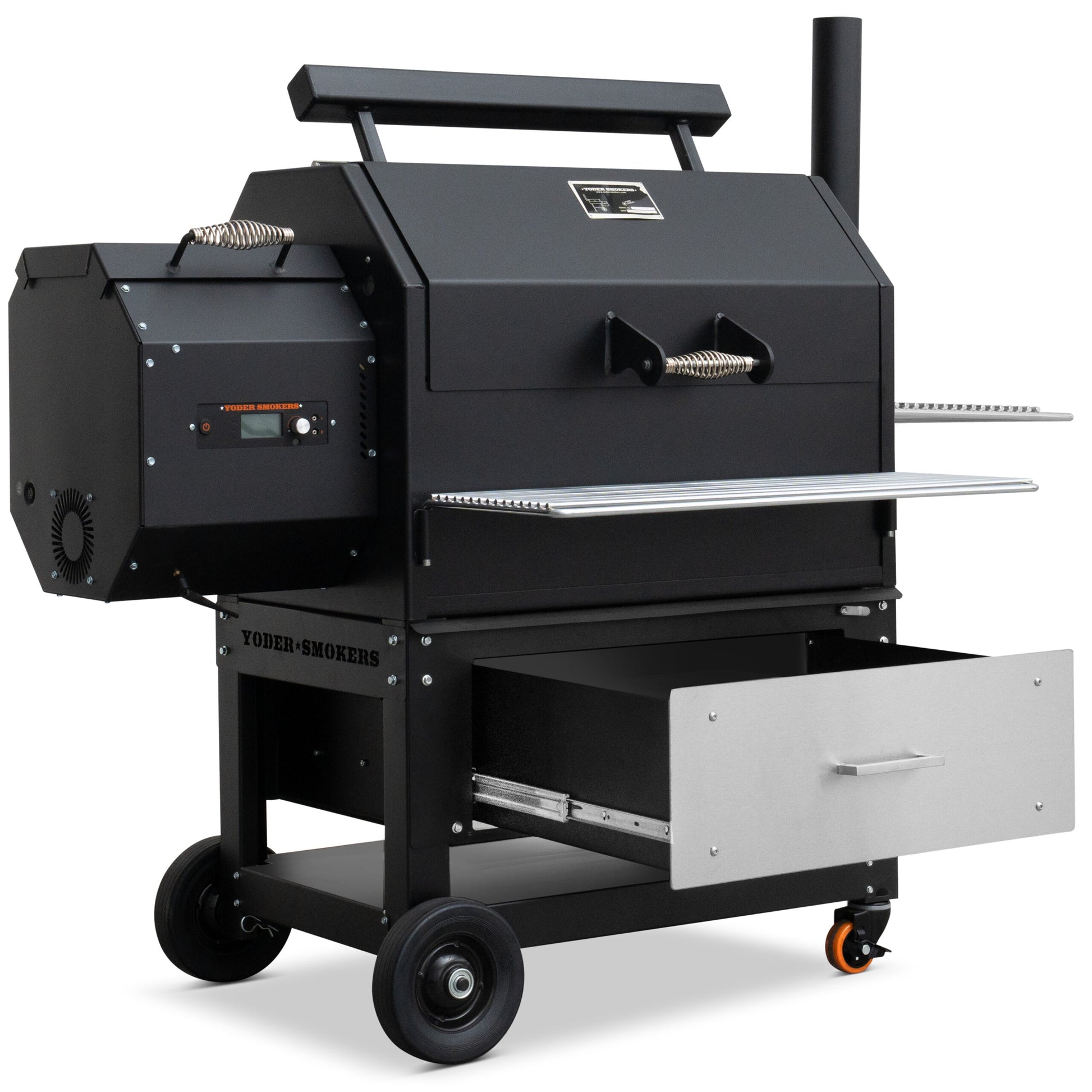 Yoder Smokers Storage Drawer System on a white background