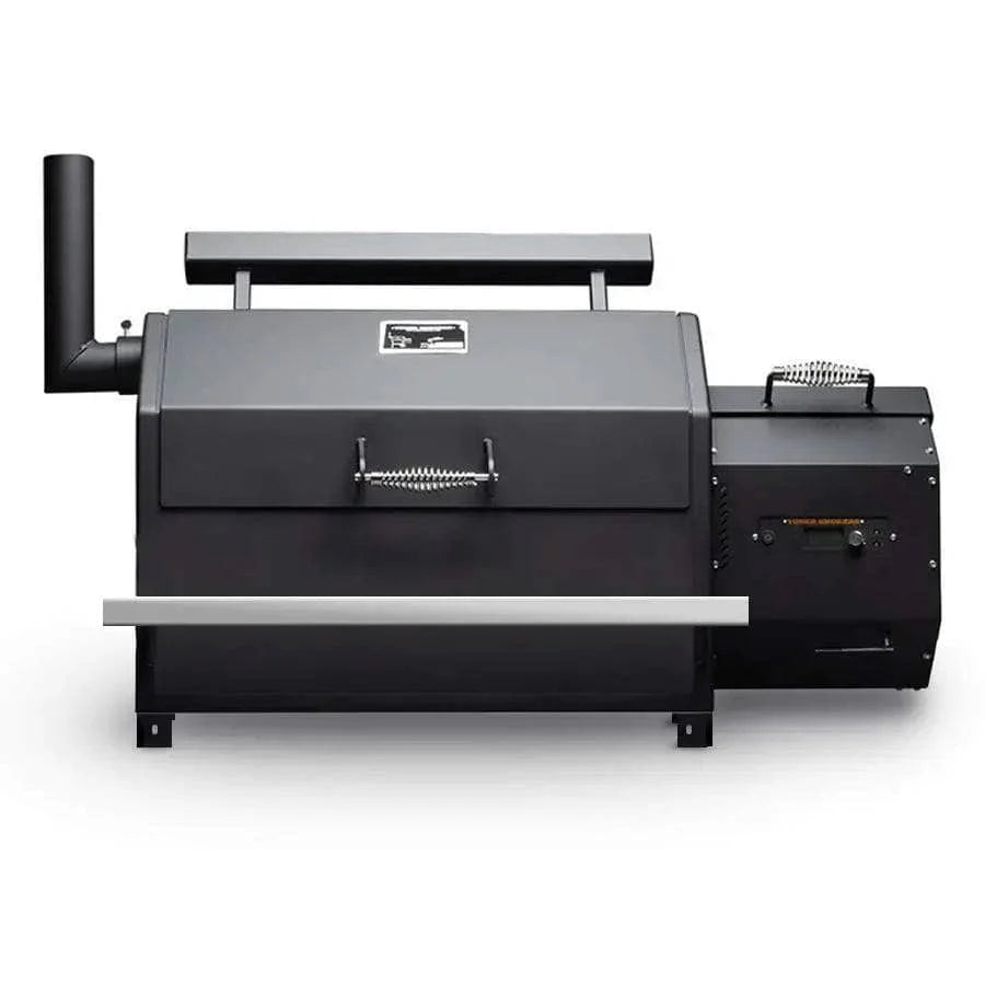 Black grill with a white background