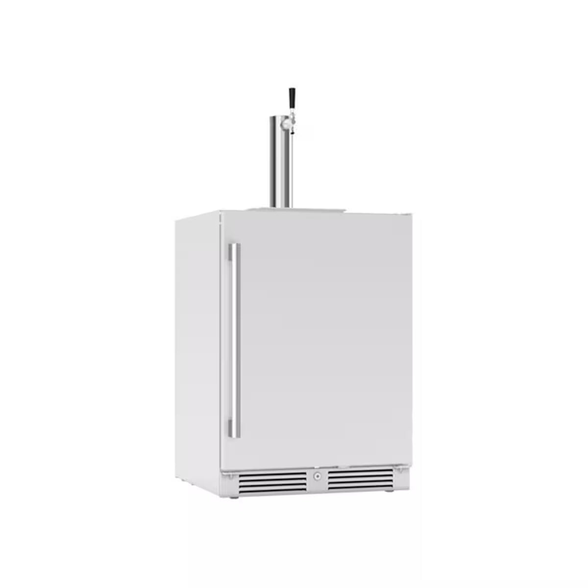 Zephyr Presrv 24 Inch Outdoor Kegerator & Beverage Cooler Single Tap w/ Line Cleaning Kit - PRKB24C01AS-OD on a white background