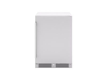 Zephyr Presrv 24-Inch Outdoor Refrigerator – Stainless Steel on a white background