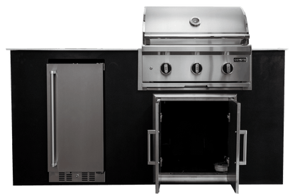 Coyote 4 Piece Outdoor Kitchen Island View 3