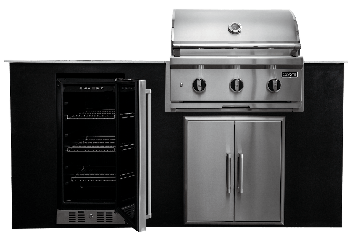 Coyote 4 Piece Outdoor Kitchen Island View 2