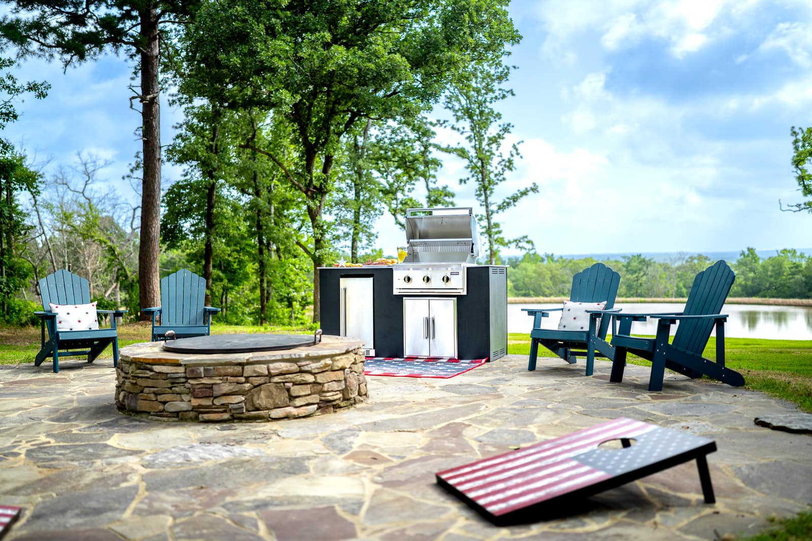 Coyote 4 Piece Outdoor Kitchen Island Backyard BBQ View 3