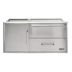 Coyote 42" Access Door With Storage & Warming Drawer Combo