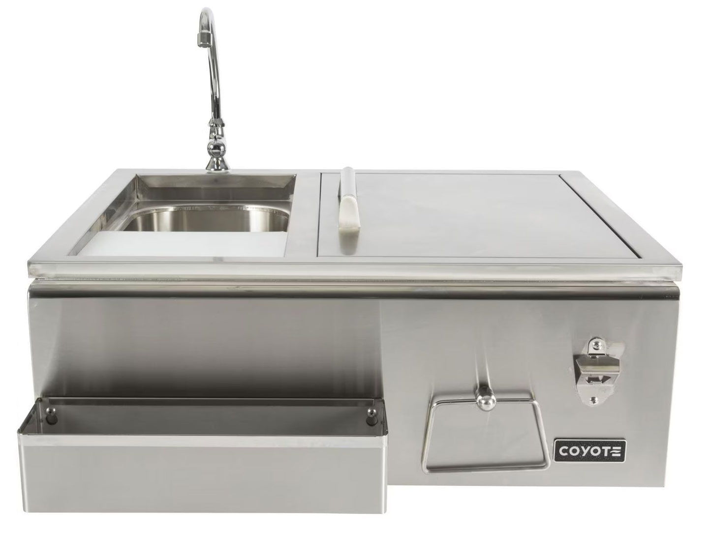 Coyote 30-Inch Stainless Steel Built-In Refreshment Center